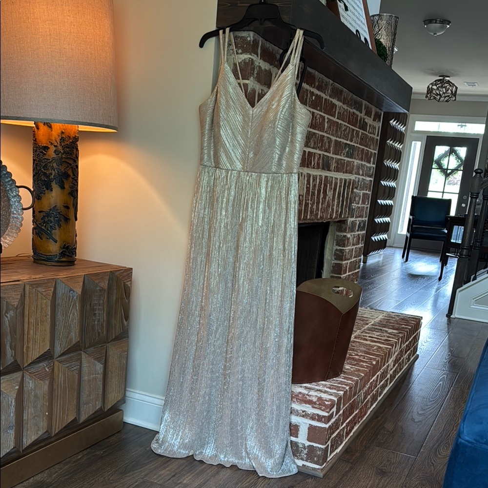 Way Collections Silver Evening Gown
